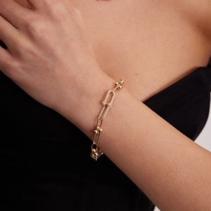 14 Ayar Tiffany Altın Bileklik